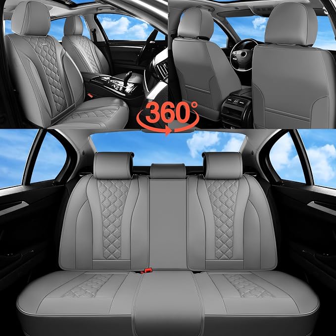 Universal Seat Covers — Full Set — Gray