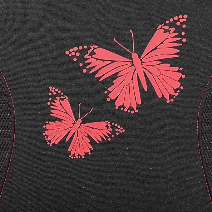 Universal Seat Covers — Full Set — Red / Black
