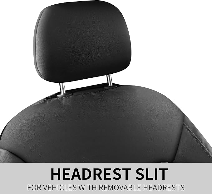 Universal Faux Leather Seat Covers — Front Seat