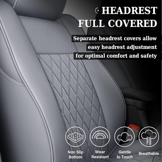 Seat Covers for Toyota Tacoma — Front Seat — Gray
