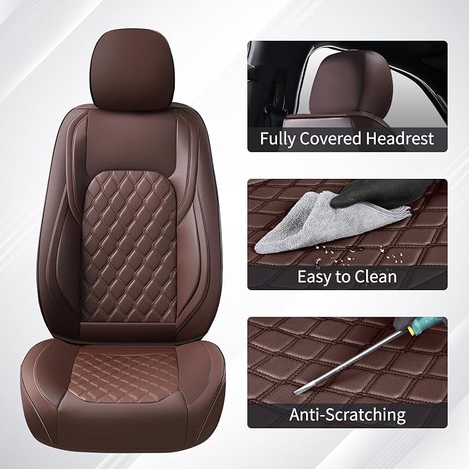 Seat Covers for Jeep Wrangler — Full Set — Coffee