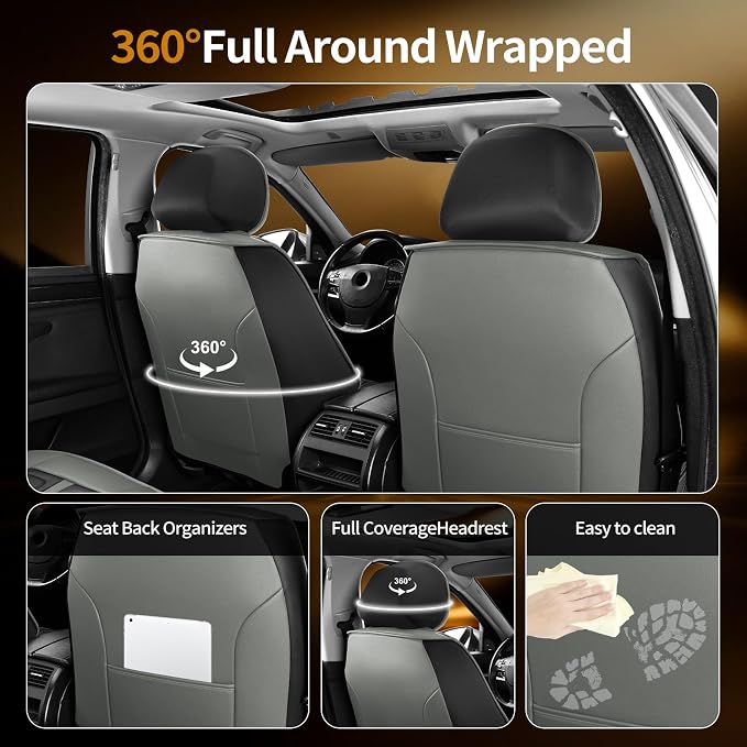 Seat Covers for Nissan Sentra — Front Seat — Gray