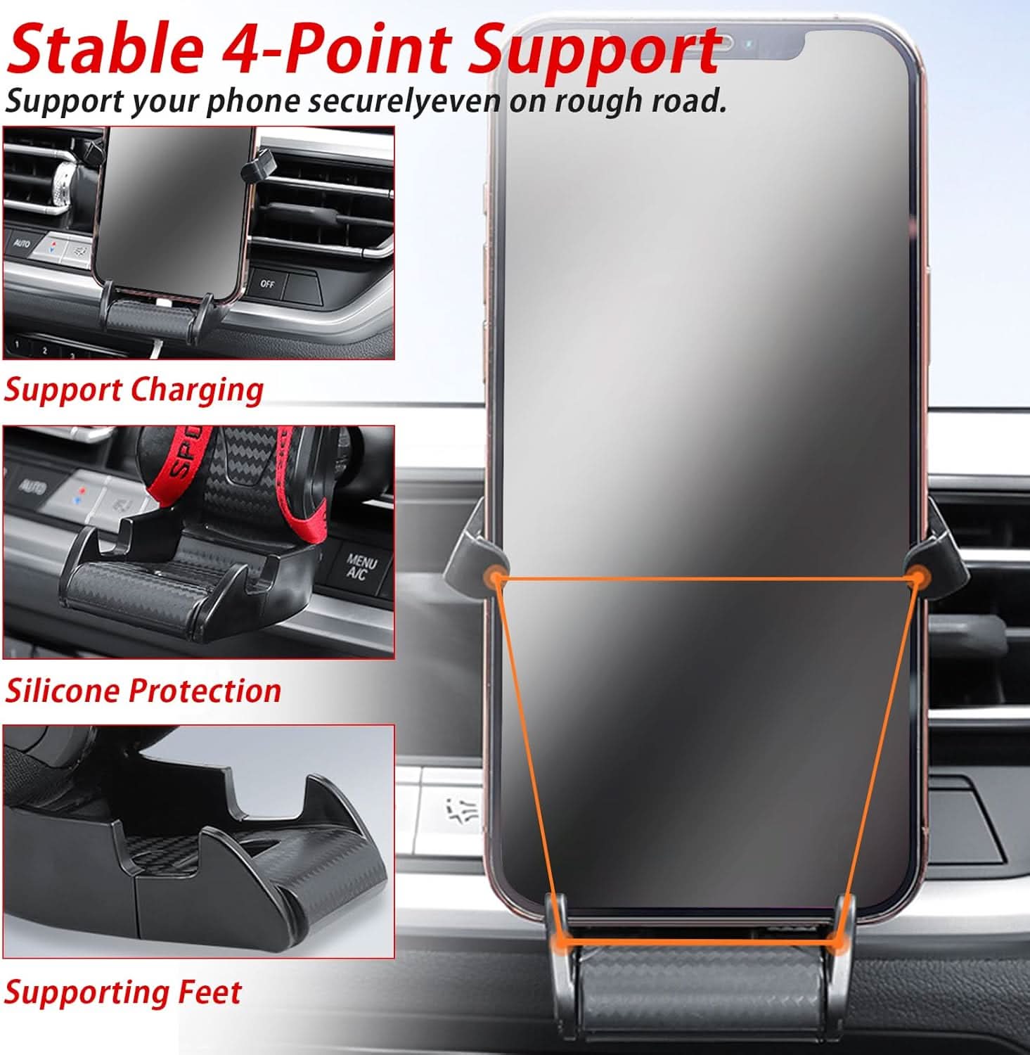 Racer Modified Car Phone Holder, Universal Air Vent Mount Bracket 71fzwKThQkL._AC_SL1500