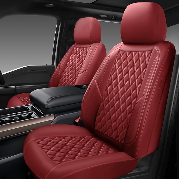 Universal Seat Covers — Front Seat — Red