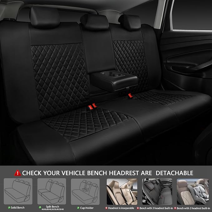Universal Seat Covers — Full Set — Pink