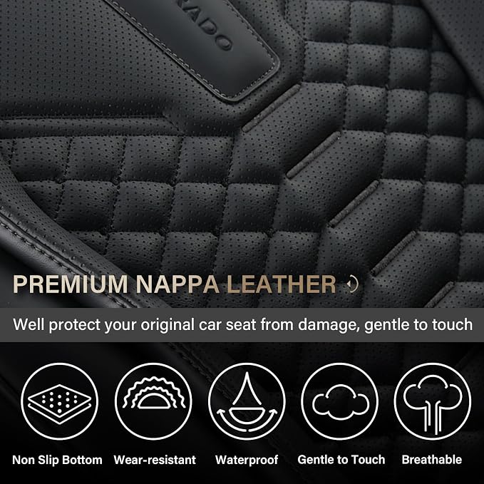 Universal Seat Covers — Front Seat — Black