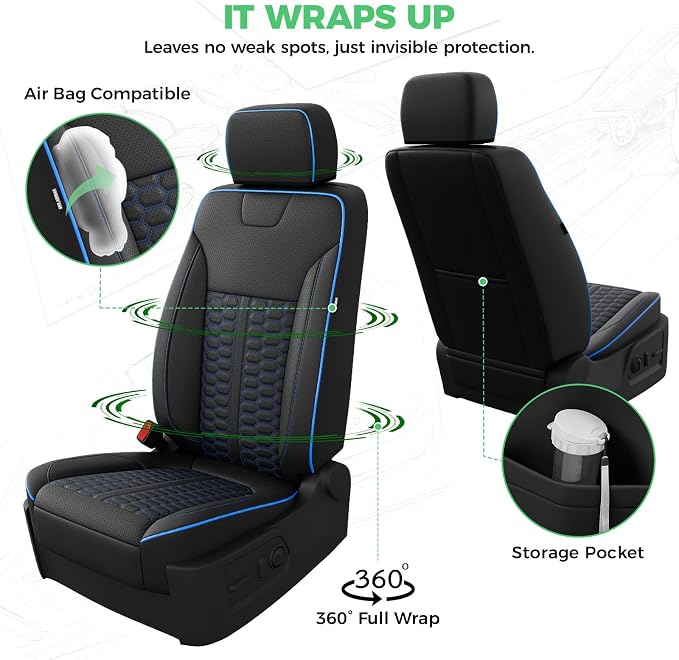 Faux Leather Seat Covers for Chevrolet Silverado / GMC Sierra