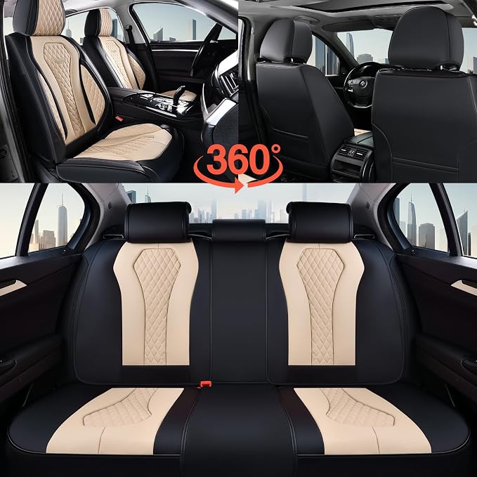 Universal Seat Covers — Full Set — Beige