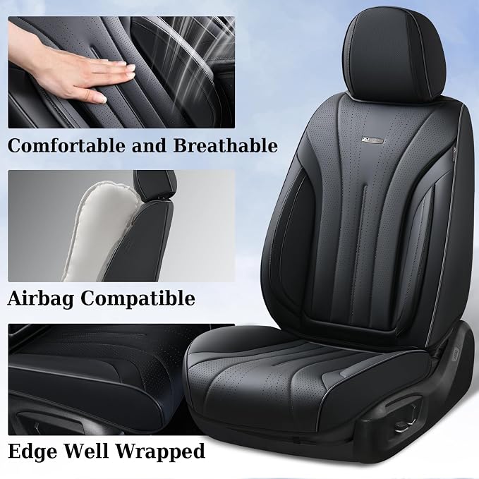 Universal Seat Covers — Full Set — Black