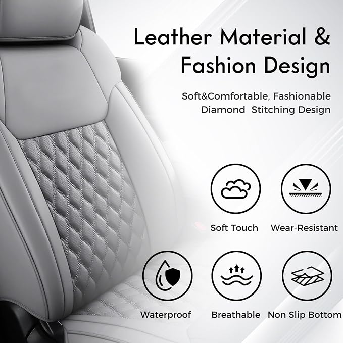 Seat Covers for Toyota Tacoma — Full Set — Gray