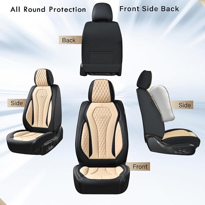 Universal Seat Covers — Front Seat — Beige