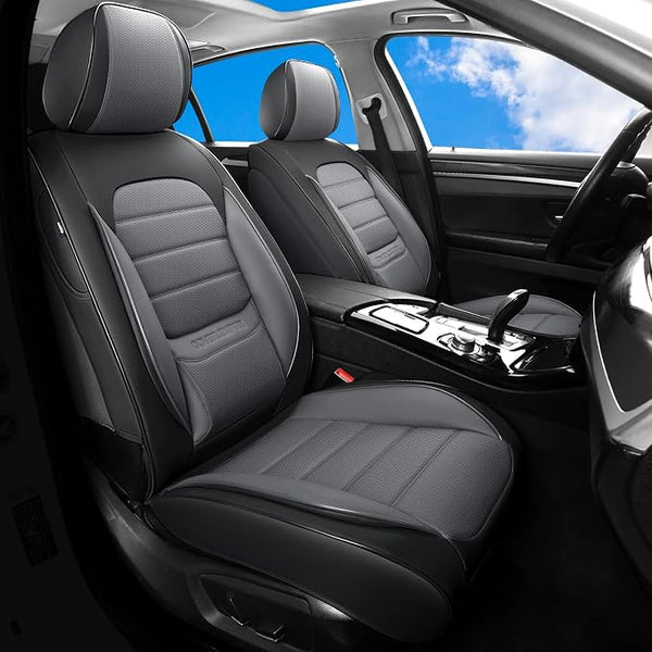 Universal Seat Covers — Full Set — Black / Gray