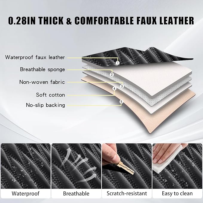 Universal Seat Covers — Full Set — Black