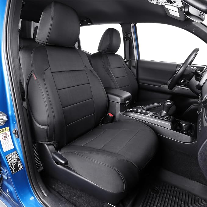 Neoprene Seat Covers for Toyota Tacoma — Full Set — Black