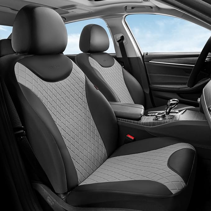 Universal Seat Covers — Front Seat — Black / Gray