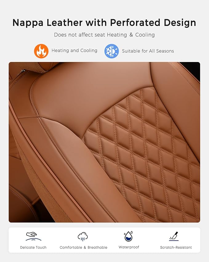 Universal Seat Covers — Rear Seat — Brown
