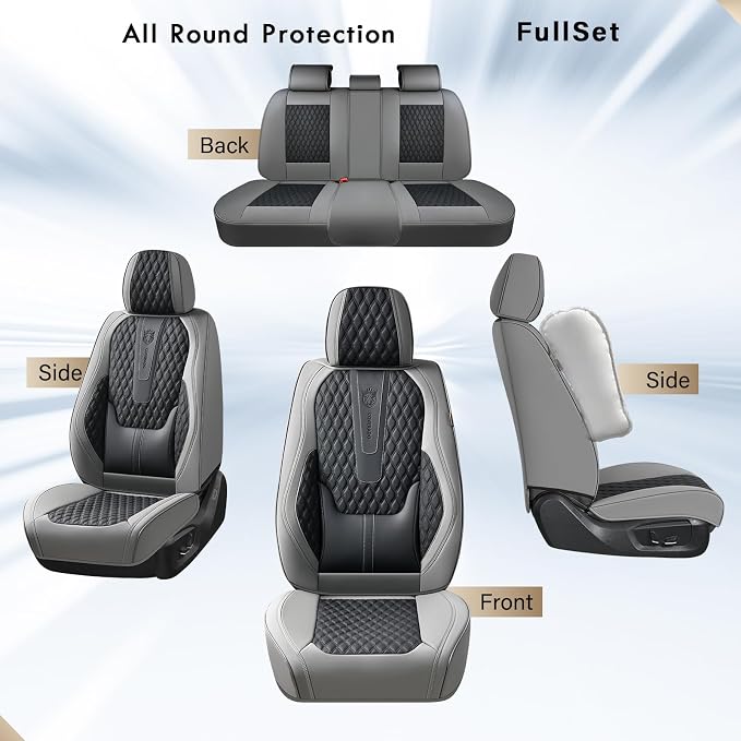 Universal Seat Covers — Front Seat — Black / Gray