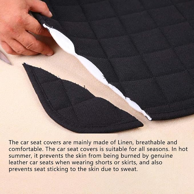 Universal Fabric Seat Covers — Front Seat — Gray