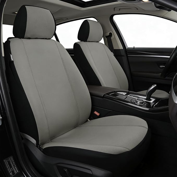 Universal Seat Covers — Front Seat — Gray