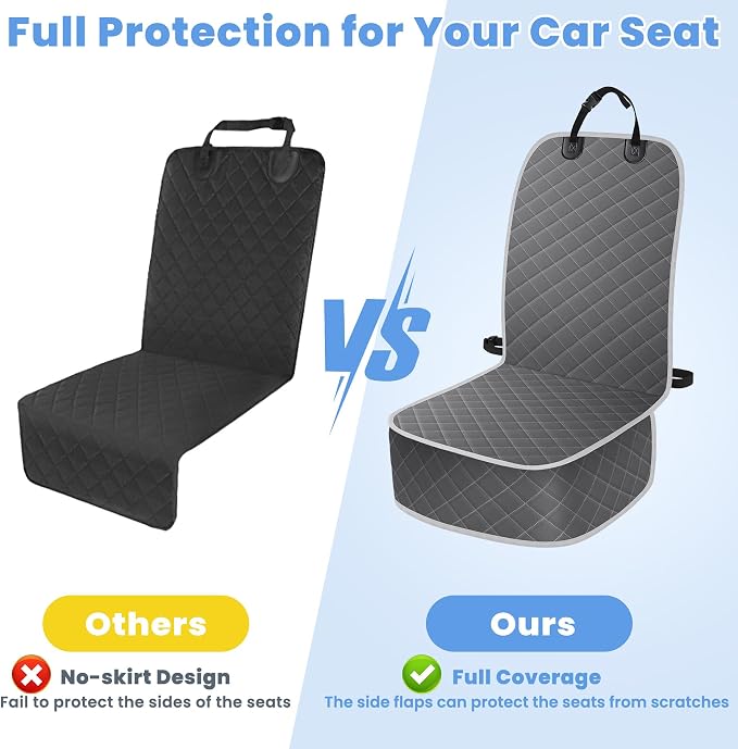 Pet Car Seat Protector — Front Seat — Gray