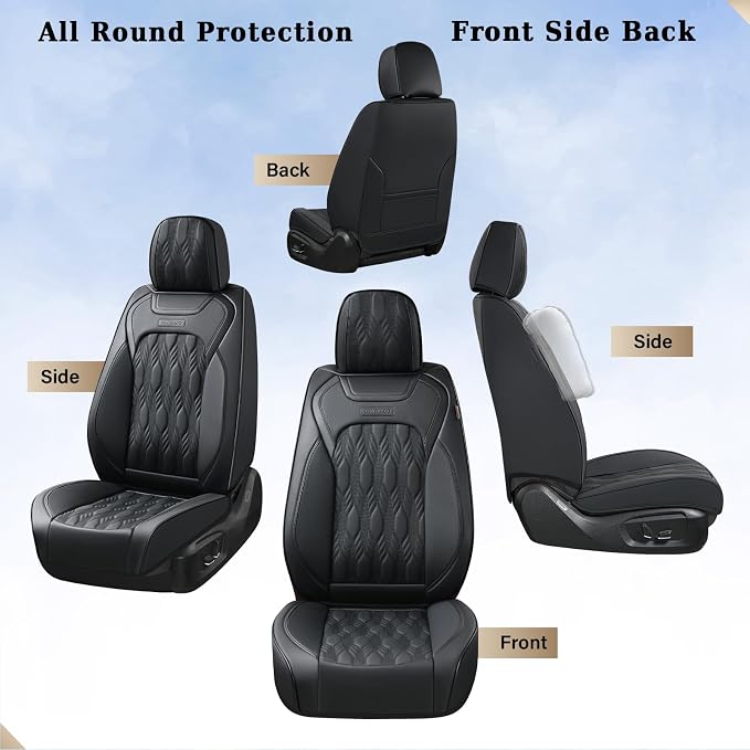 Universal Seat Covers — Full Set — Black