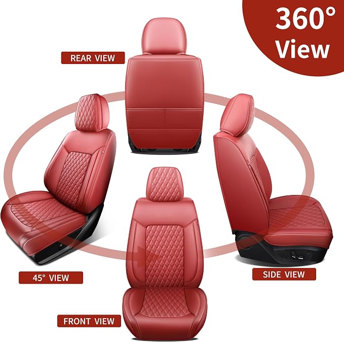 Universal Seat Covers — Red / Burgundy