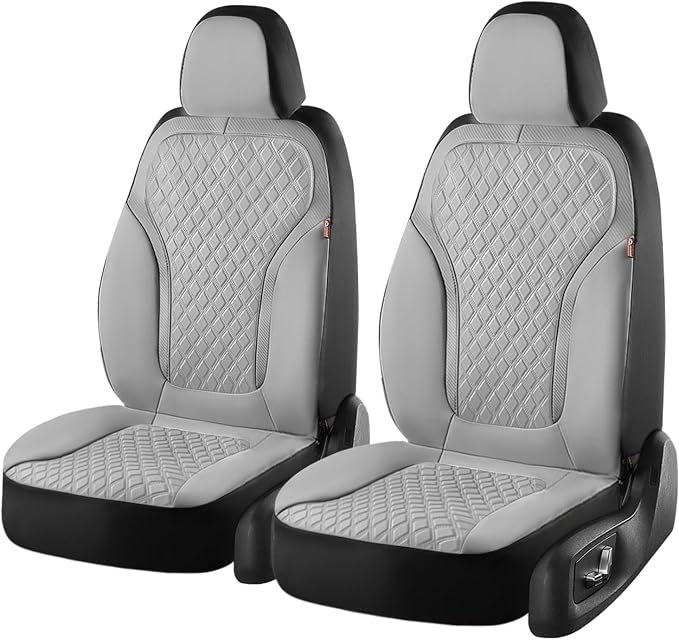 Universal Seat Covers — Front Seat — Gray