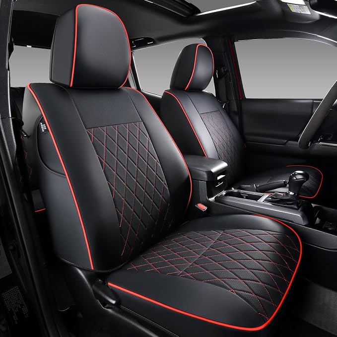 Seat Covers for Toyota Tacoma — Front Seat — Red