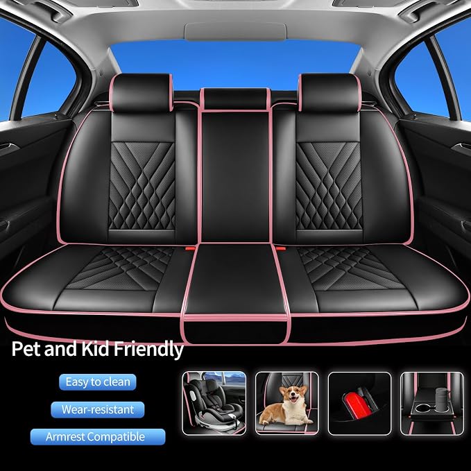 Seat Covers for Nissan Altima — Full Set — Pink