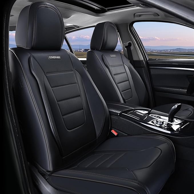 Universal Seat Covers — Front Seat — Black