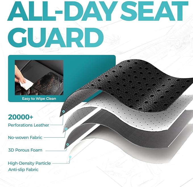 Faux Leather Seat Covers for Multiple Vehicles — Front Seat
