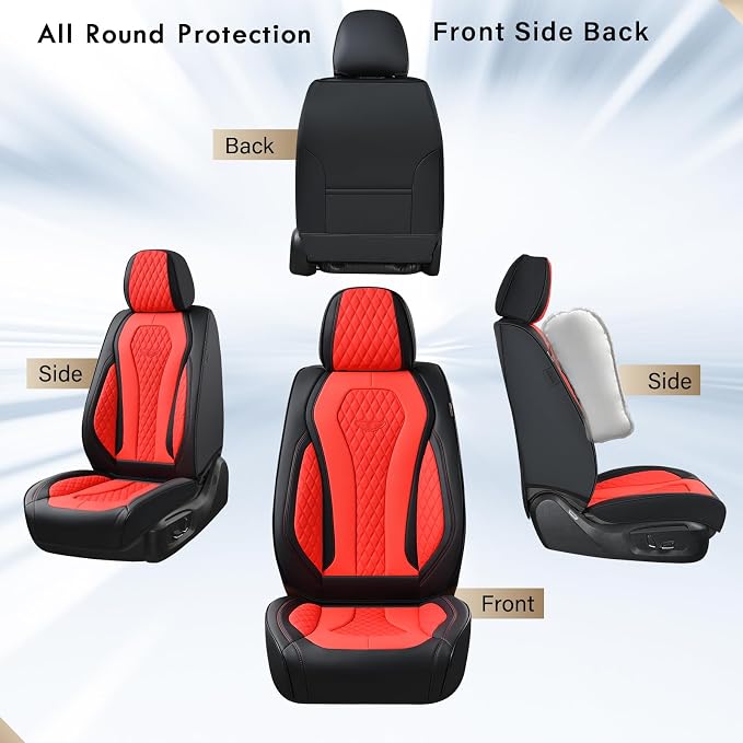 Universal Seat Covers — Front Seat — Red