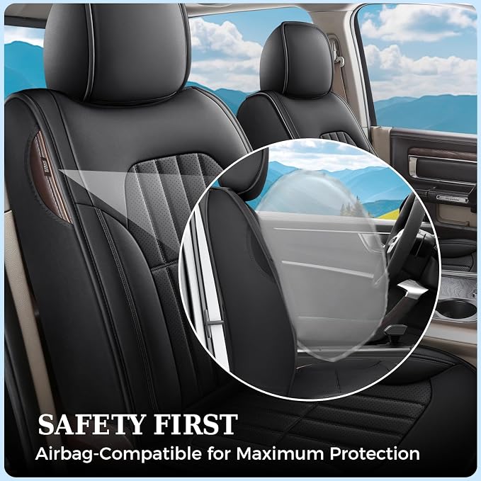 Seat Covers for Multiple Vehicles — Front Seat — Black