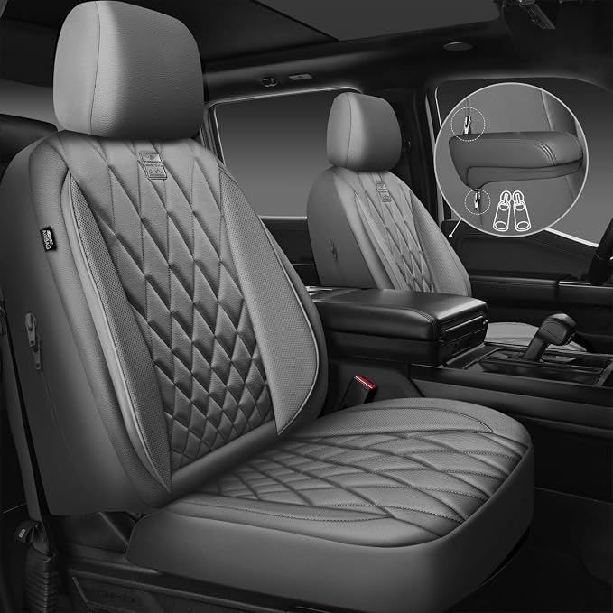 Universal Seat Covers — Full Set — Gray