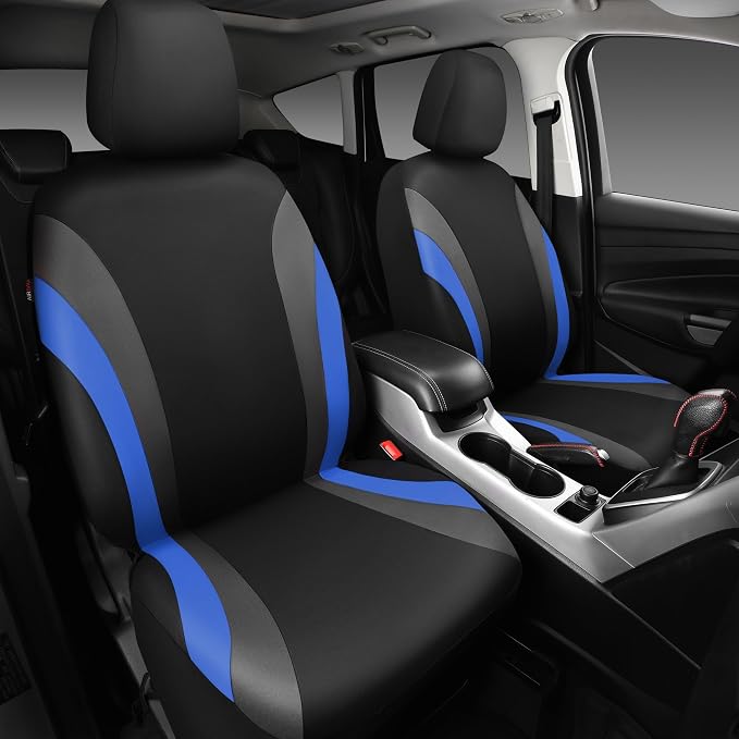 Universal Seat Covers — Front Seat — Blue / Black