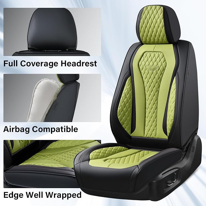 Universal Seat Covers — Front Seat — Green