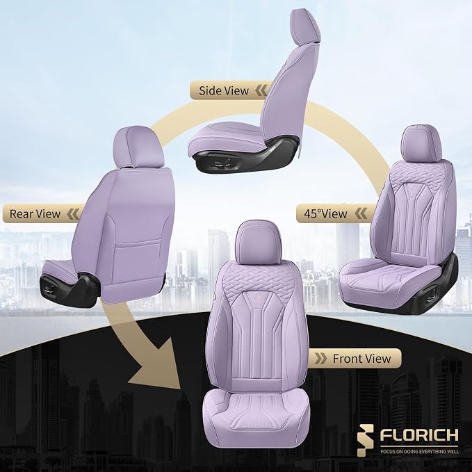 Universal Seat Covers — Front Seat — Purple
