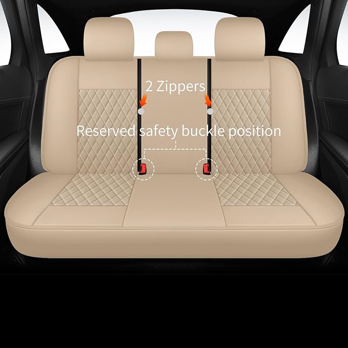 Universal Faux Leather Seat Covers — Full Set