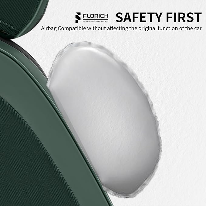 Universal Seat Covers — Full Set — Black / Green