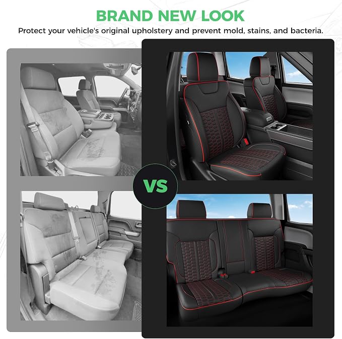 Faux Leather Seat Covers for Chevrolet Silverado / GMC Sierra