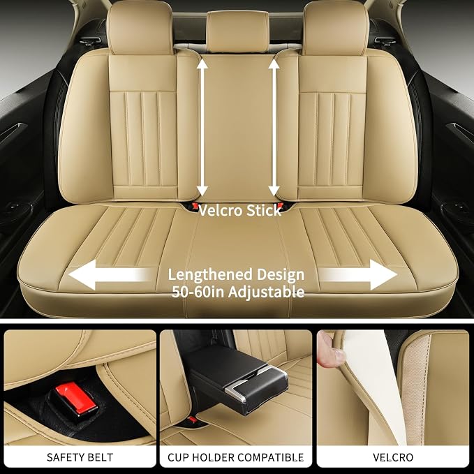 Universal Seat Covers — Full Set — Beige