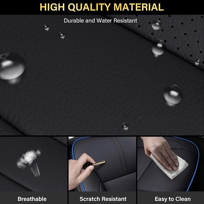 Faux Leather Seat Covers for Chevrolet Silverado / GMC Sierra — Front Seat