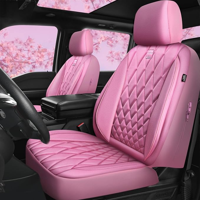 Universal Seat Covers — Full Set — Pink