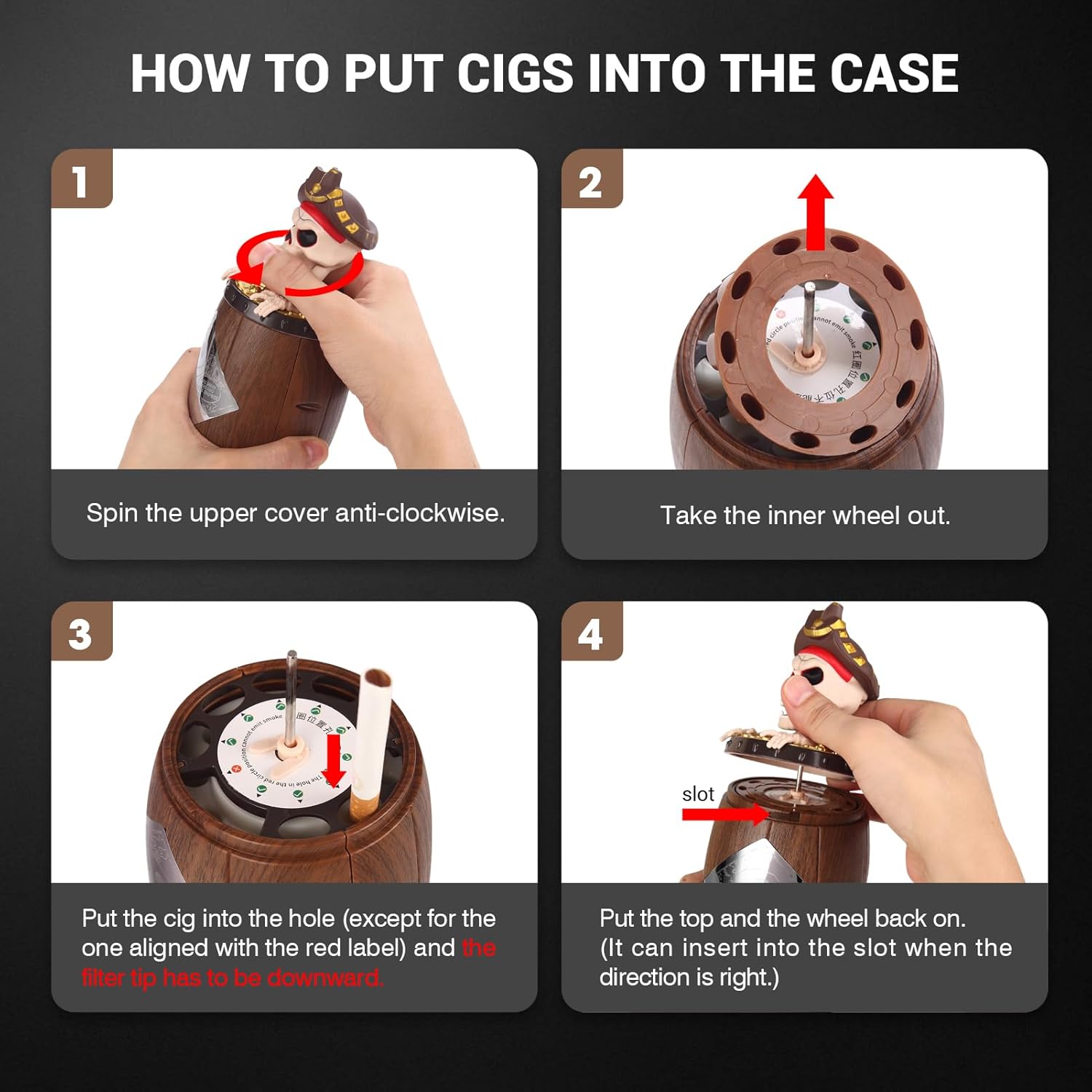 Santa Claus Spoof Cigarette Box | Funny Cigarette Dispenser & Storage Case