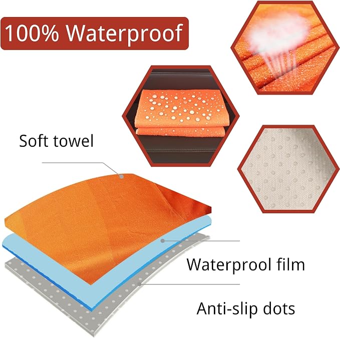 Car Seat Covers — Front Seat — Orange