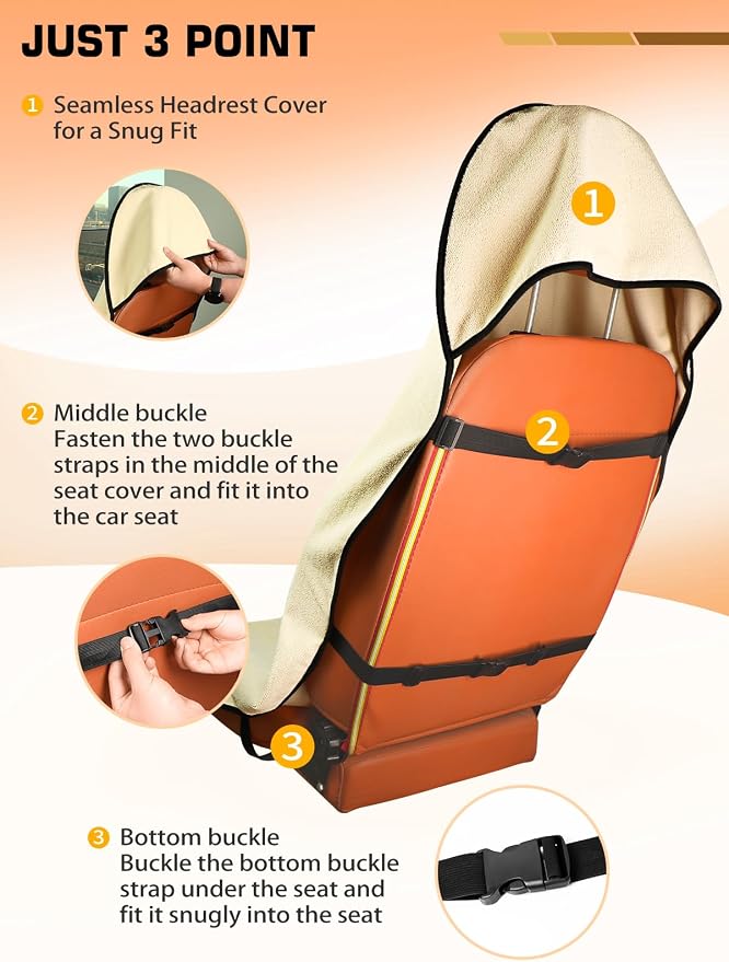 Universal Seat Covers — Front Seat — Beige