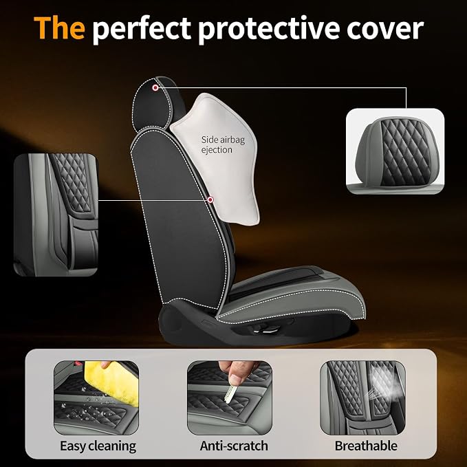 Seat Covers for Nissan Sentra — Front Seat — Gray