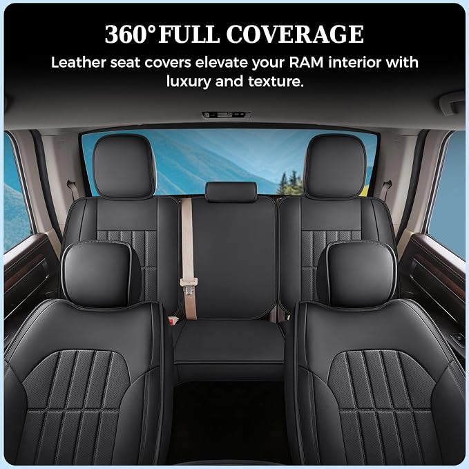 Seat Covers for Multiple Vehicles — Full Set — Black
