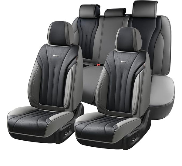 Universal Seat Covers — Full Set — Gray / Black