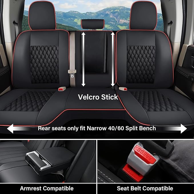 Faux Leather Seat Covers for Chevrolet Silverado / GMC Sierra — Full Set